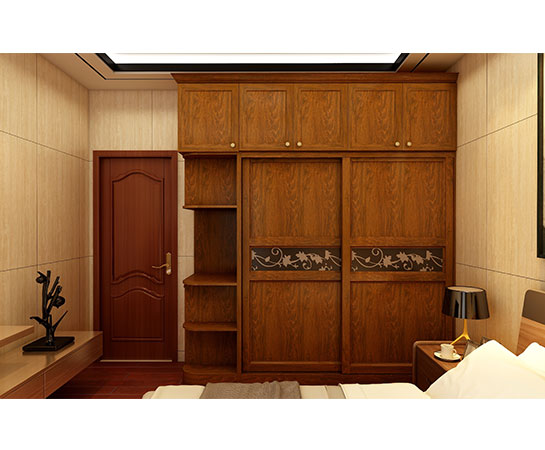 全鋁衣柜-02（風格：中式；顏色：金橡）