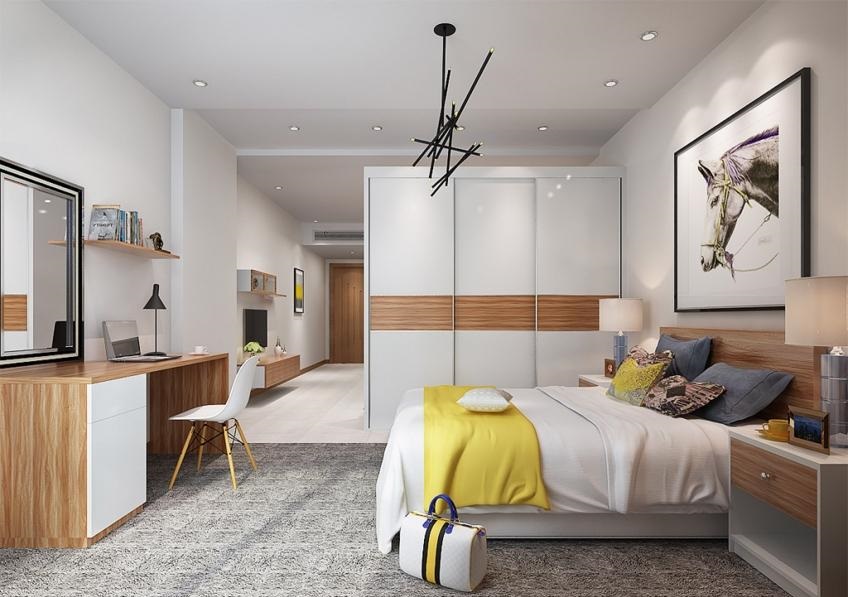 全鋁衣柜-02（風(fēng)格：現(xiàn)代；顏色：暖白橡木）